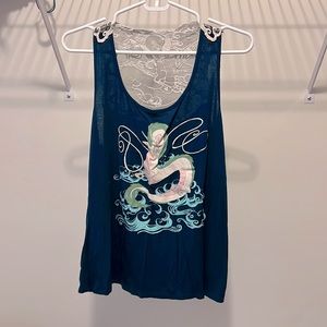 Womens Small Spirited Away Haku Top by Her Universe